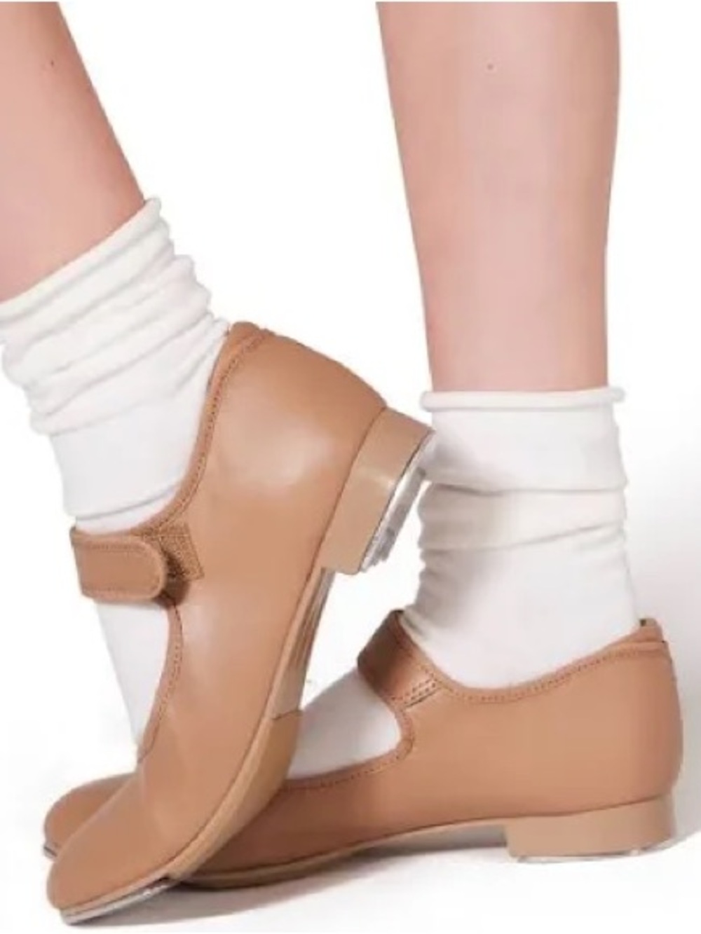 Capezio Kids Tan Mary Jane with Adjustable Strap
